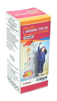 Сироп MEGA-OM3 (c L-аргинином, рыбьим жиром, цинком, витаминами C, D3, K, E) со вкусом лимона - для детей в период роста