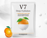 Тонизирующая витаминная маска для лица BioAqua с экстрактом апельсина V7 Toning Youth Mask