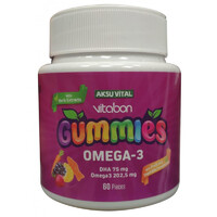 Мармеладки Aksu Vital для детей "Gummies Omega-3" 