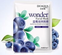 Увлажняющая маска для лица BioAqua с экстрактом черники WONDER